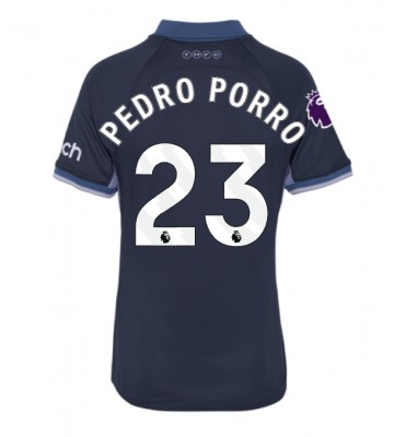 Tottenham Hotspur Pedro Porro #23 Segunda Equipación Mujer 2023-24 Manga Corta